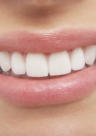 Closeup of healthy teeth and gums